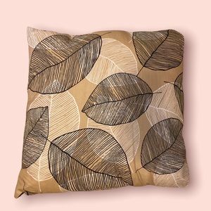 Small Leaf Print Pillow